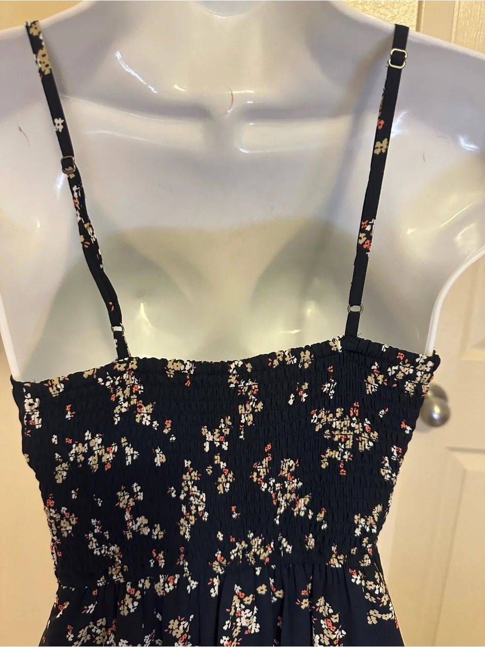 Abercrombie & Fitch Navy Floral Wrap Maxi Dress XS